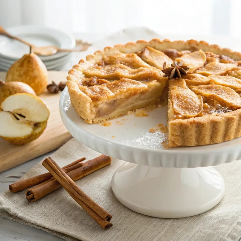 Ginger Pear Pie – Warm and Spiced Autumn Lattice Dessert