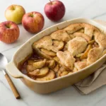 Classic apple pan dowdy with tender cinnamon apples and a golden, buttery pastry crust.