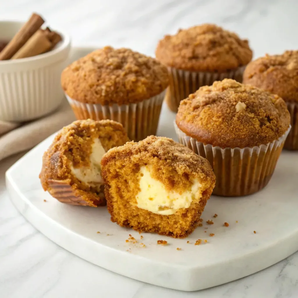 Pumpkin Cream Cheese Muffins – Soft Spiced Autumn Treat