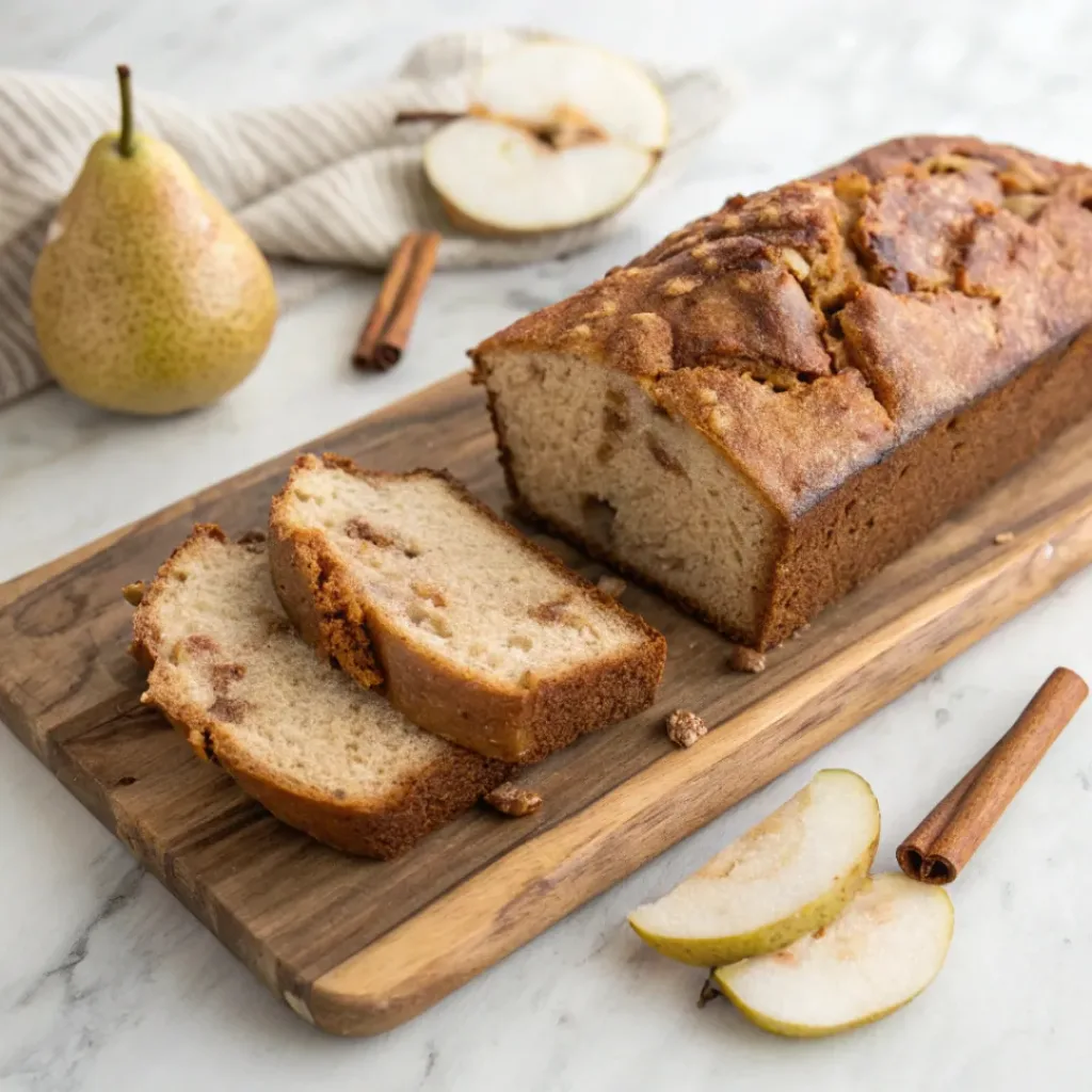 Home 6 Spiced Pear Bread with Coffee