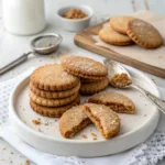Homemade brown sugar shortbread cookies with crisp golden edges, buttery centers, and a light sugar topping.